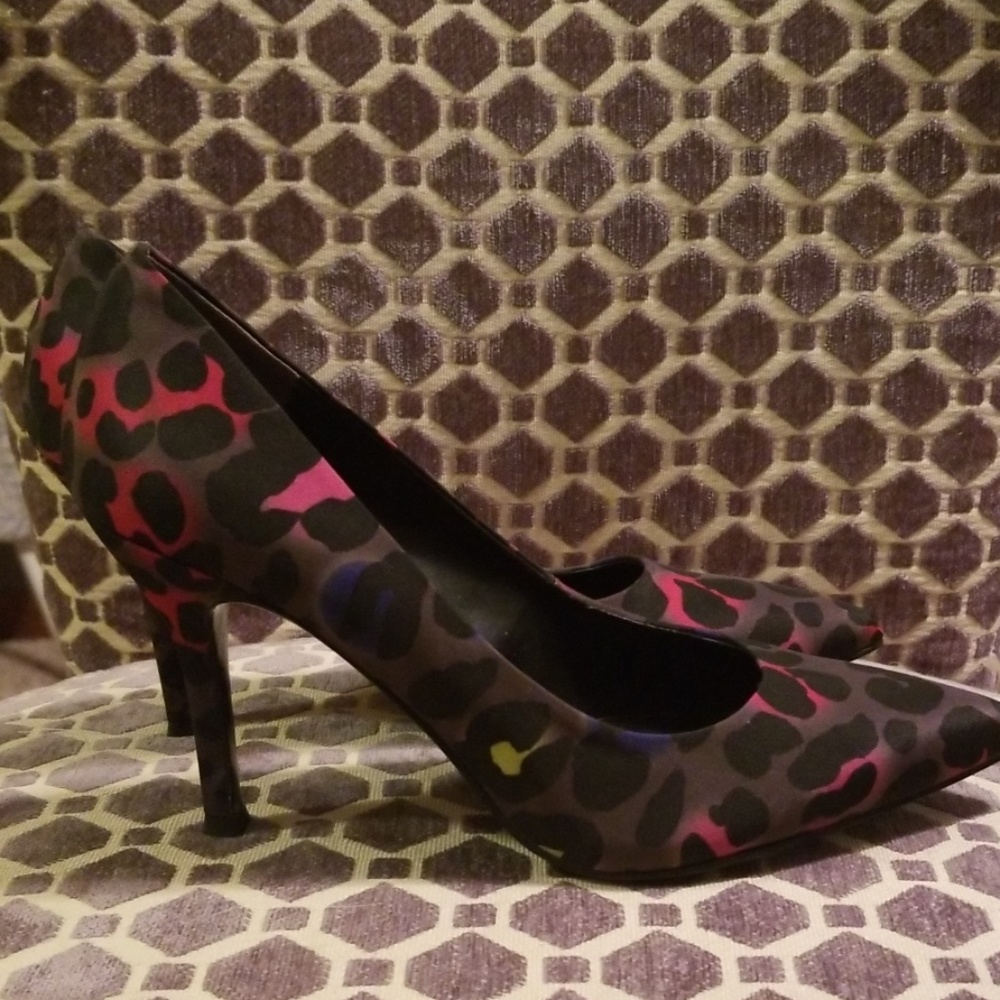 Multicolored Leopard Heels